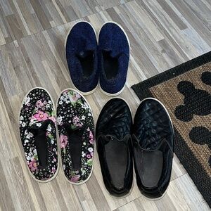 Old navy slide on sneaker bundle of three